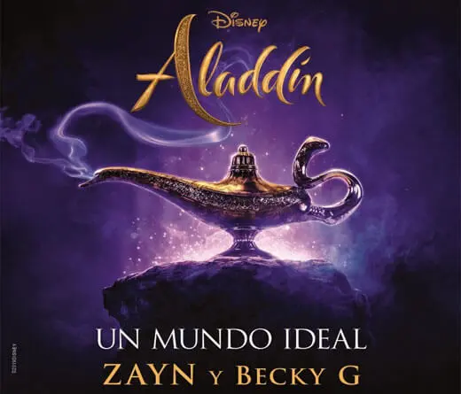 Becky G y Zayn hace una versin especial de Un Mundo Ideal, cancin de Aladdn.
